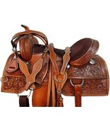 ARVAKKULA Comfortable Trail Western Saddle Horse Pleasure Tooled Leather... - £434.56 GBP