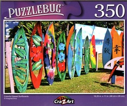 Colorful Hawaii Surfboards - 350 Pieces Jigsaw Puzzle - £11.08 GBP