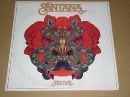 Santana Festival Record Album Vinyl LP Promo Stamped Cover Columbia Label - £15.98 GBP