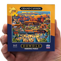 Grand Canyon 210 Pc Mini Personal Jigsaw Puzzle 9 x 11&quot; Dowdle Folk Art - £15.56 GBP
