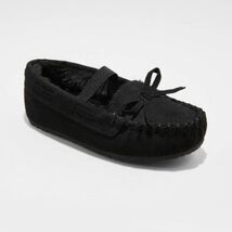 Toddler Girls&#39; Celina Moccasin Slippers - Cat &amp; Jack (Size 9) BLACK - NE... - $10.44