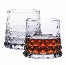interoknack Prism Crystal Whiskey Glass 350ml  Premium Geometric Patter... - $3,678.44 MXN