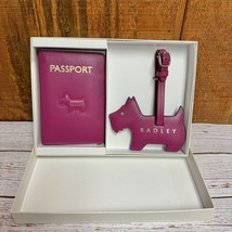 Radley London Leather Fortune Street Boxed Passport Cover And Luggage Tag - $98.00