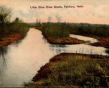 Little Blue River Scene Fairbury Nebaraska Ne 1911 DB Cartolina G P Weis... - $6.09