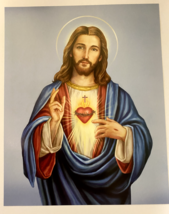 Sacred Heart of Jesus Print  10&quot; x 8&quot;, New - $6.93