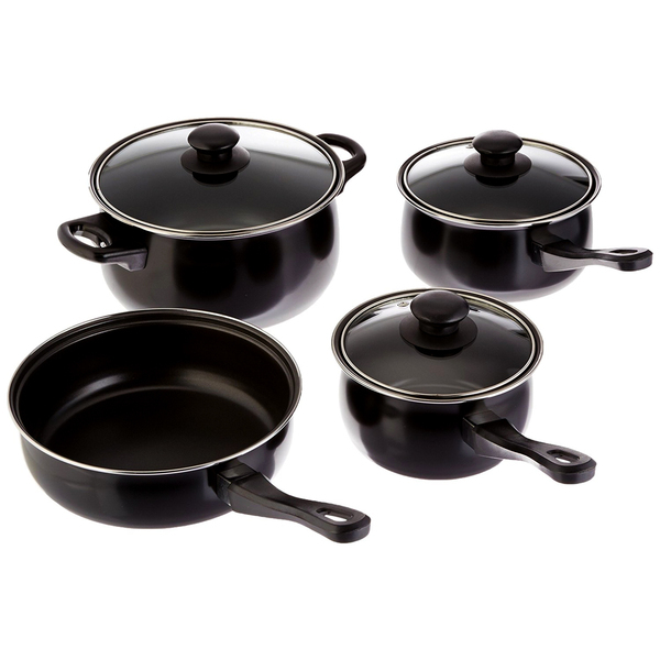 Primary image for MEGA-83681.07 Gibson Home Chef Du Jour 7 Piece Carbon Steel Nonstick Cookware...