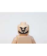 Head With Scraggly Black Beard Head Head Diy Minifigure Fast Shipping - $5.70 CAD