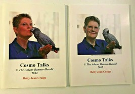 COSMO TALKS 2012 &amp; 2013 in Athens Banner Herald, Betty Jean CRAIGE, pet parrot - £13.83 GBP