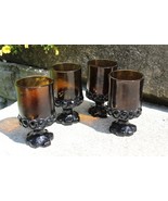 Tiffin Franciscan Madeira AMBER juice Glass lot 4 3/4&quot; VINTAGE 4 total g... - $26.49