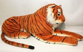 Tiger Plush GIANT Realistic 3&#39; Ft Bengal Jungle Cat Wild Animal Jumbo Fun Toys - £121.79 GBP