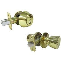 Combination Lockset, Polished Brass - $105.39 CAD