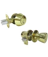 Combination Lockset, Polished Brass - $105.47 CAD
