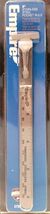 6” STAINLESS STEEL SHOP POCKET RULER mm &amp; 1/32” Scales, Depth Gauge - $118.34 MXN