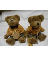 RARE Lot 2 Boyd&#39;s Bears Matthew H. Bear- NWTS 8&quot; Plush Fall 1999 Bears  ... - £15.91 GBP