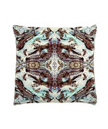 BANKE KUKU Home Delta Collection Royal Cushion Mint Small 45CM X 45CM - £55.21 GBP