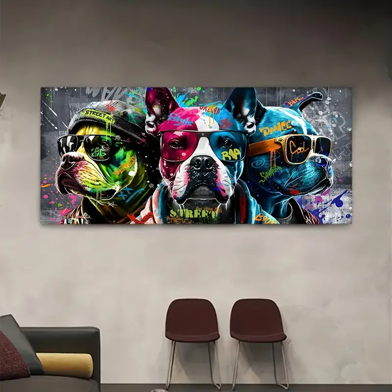 1pc Funny Graffiti Dog Wall Art - $49.89