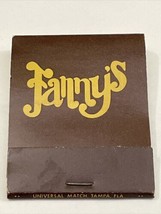 Vintage Matchbook Cover  Fanny’s &amp; Maxie’s W.B.Johnsons Properties gmg  unstruck - £9.89 GBP