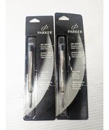 Parker Ball Pen Refill Black ink Fine point set 2 2001 Sanford #30315 ba... - $17.00