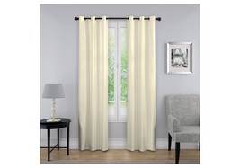 Eclipse Curtain Nikki Thermaback Blackout Ivory 40X95 - $20.78