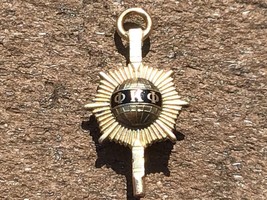 Phi Kappa Phi watch Key Pin Yellow Gold Filled Enamelled Vintage Dated 1943 - $22.28