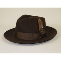 Bruno Capelo Hat Australian Wool Fedora Teardrop Crushable Bel Air BL594 Brown image 6