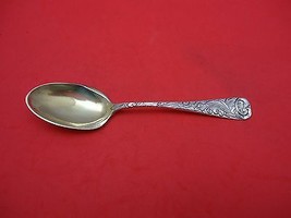 Scroll by Durgin Sterling Silver Ice Cream Spoon Goldwashed 5 3/4&quot; - £84.85 GBP