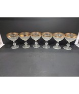 Czech Bohemia Glass Champagne Glasses Set of 6, 5&quot; Tall, Glassware Set, ... - $99.00