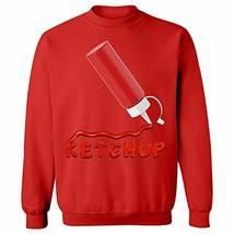 Ketchup Condiment Easy Halloween Costume Part of a Set - Sweatshirt Red - £44.05 GBP