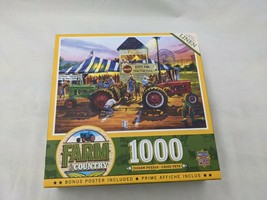 Farm Country 1000 Pc Jigsaw Puzzle Masterpieces Inc - £8.31 GBP