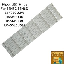 Hisense 10pcs Strips For 55H8C 55H6D 55K3300UW H55M3000 H55M3300 LC-55LBU591 - £26.30 GBP