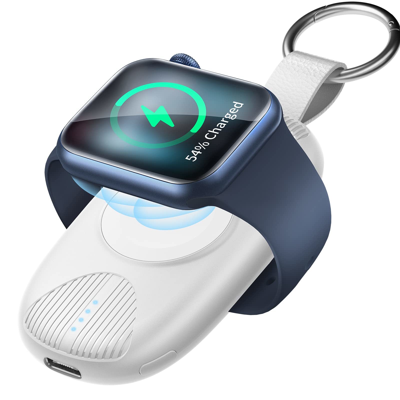 VACOOR Portable Charger for Apple Watch, 1000mAh Magnetic Keychain Wireless Pow