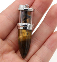 Reiki natural stone pendulum chakra healing meditation pendant necklace ggg77 - £16.93 GBP