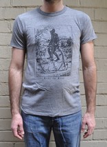 Marc By Marc Jacobs Ride to Live Skull Biker Heathered Grey T-Shirt Smal... - $24.75