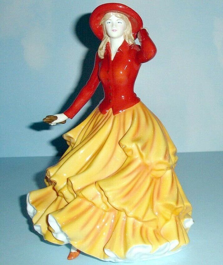 Royal Doulton Autumn Walk Pretty Ladies Seasons Figurine HN5257 Hand Sig... - $245.42