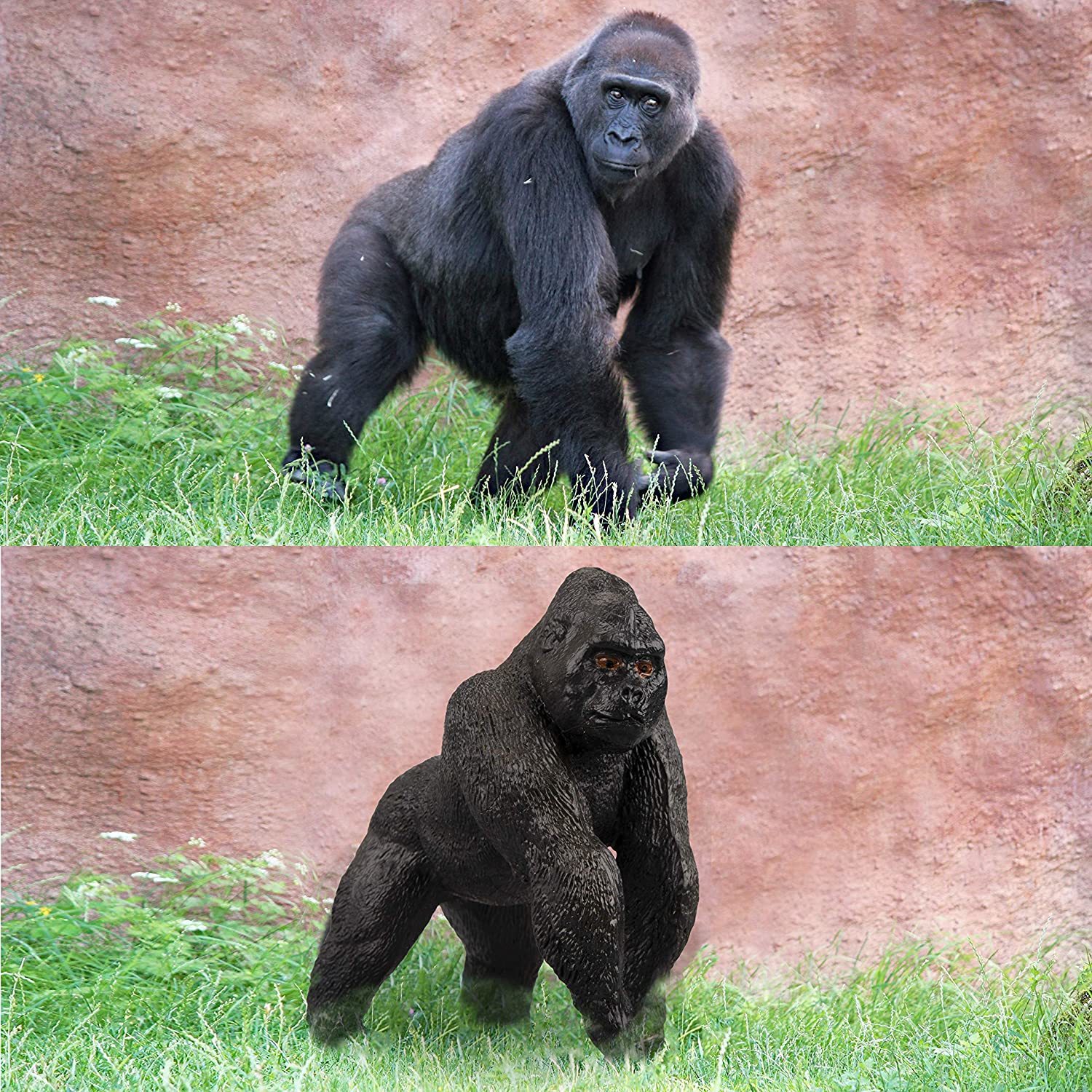 14Pcs Various Monkeys & Gorillas Figurines Playset, Plastic Jungle