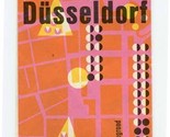 Dusseldorf Germany Brochure With Color Pictorial Map 1960 - £14.09 GBP