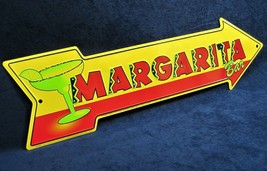 Margarita Bar Arrow - *Us Made* Embossed Metal Sign - Man Cave Garage Bar Decor - $15.95