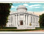 Public Library Building Guelph Ontario Canada UNP WB Postcard Z7 - $4.90