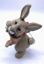 Bunny Rabbit Christmas Ornament Violin Music Musician Fiddler Vintage Hallmark - £21.76 GBP