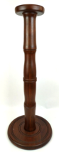 Handmade 29&quot; Pedestal Column Pillar Plant/Candle Stand Turned Mahogany W... - £154.88 GBP