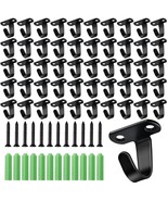 50 Pack Stainless Steel Screw Mounted Ceiling Hooks, Under-Shelf Towel/R... - $49.99