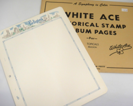 White Ace 15 Blank Topical Religion on Stamps Illustrated Border Pages T... - £3.94 GBP