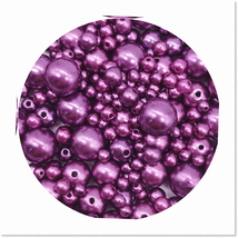 850PCS Assorted Sizes Purple Pearl Beads for Vase Filler &amp; Jewelry Making - 4mm - $27.71