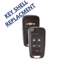 Chevrolet Flip Remote Key SHELL CASE 2010-2017 5 Buttons Chevy LOGO Top ... - £7.41 GBP