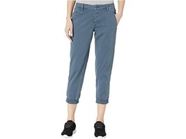 New NWT Womens Prana Pants Janessa Nickel 10 Regular Pockets Blue Gray Crop Capr - £108.10 GBP