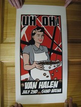 Van Halen Poster Silkscreen Signed Numbered July 2 - £211.43 GBP