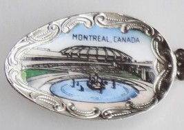 Collector Souvenir Spoon Canada Quebec Montreal Olympic Stadium Sculpture  - £11.74 GBP