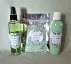 Tropical Dreams Key Lime Pie Handmade Gift Set Bath Salts, Lotion, Body Spray - £10.41 GBP