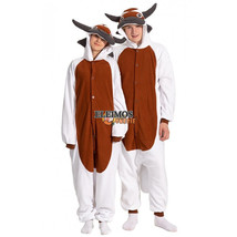 Adult Onesis Kigurumis Pajamas Cartoon Cattle Men Women Halloween Costum... - $20.89+