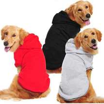 Winter Solid Color Dog Hoodie - £23.44 GBP